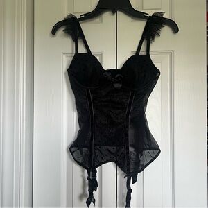 Victoria secret Elegant Black Lace Bustier